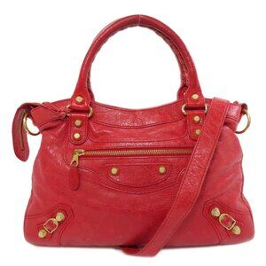 BALENCIAGA Red Leather Bag